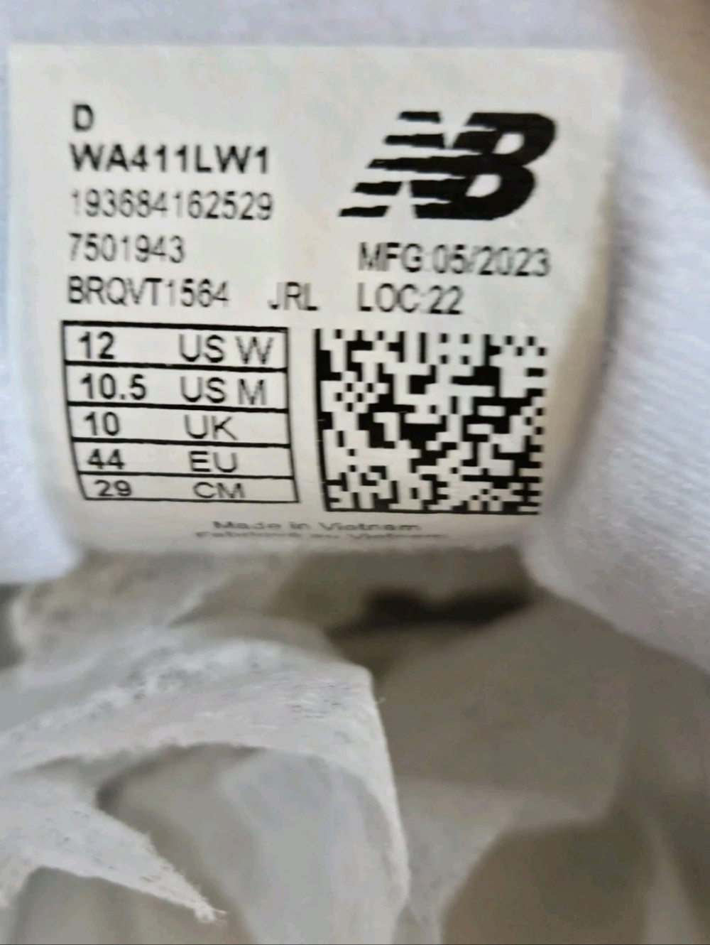 New Balance 411 White Wide Width Cross Trainer Sneakers Men's Sz 10.5 Wmns Sz 12 - Picture 11 of 13